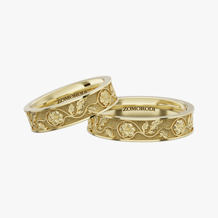 Primrose Matching Wedding Rings